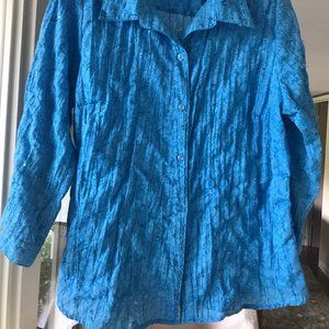 Gloria Vanderbilt ¾ sleeve Shirt